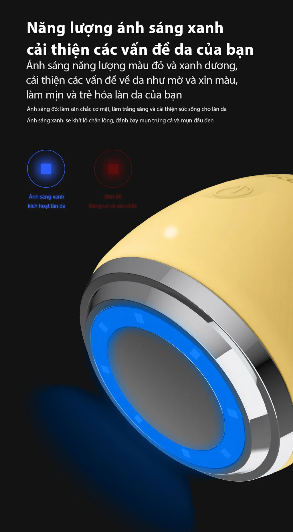 Máy làm sạch, chăm sóc, dưỡng da chuyên sâu  inFace CF-03D